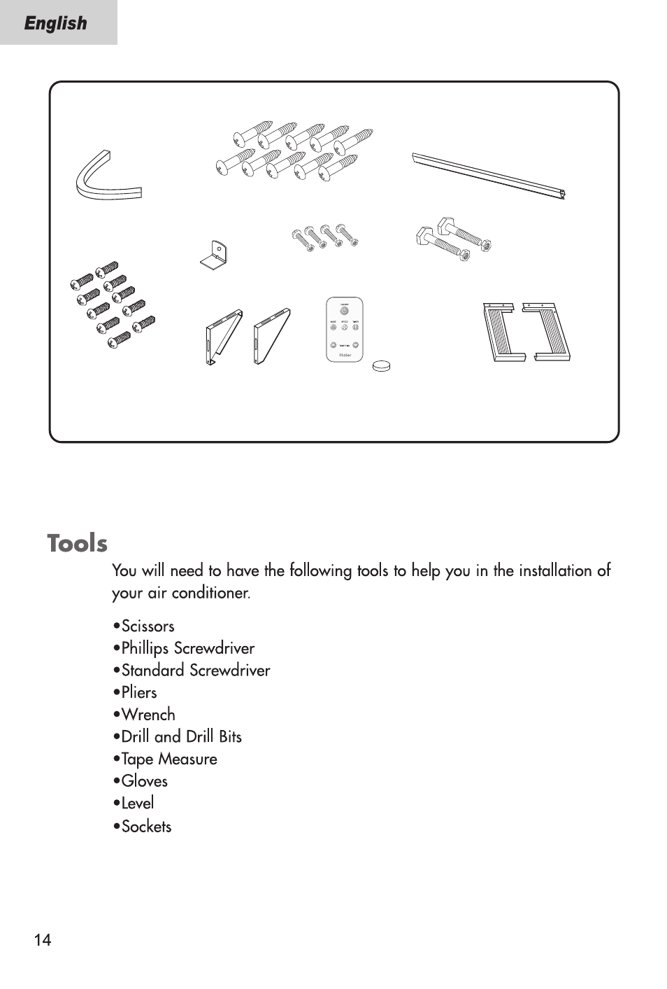 Parts | haier ESAX3186 User Manual | Page 16 / 26