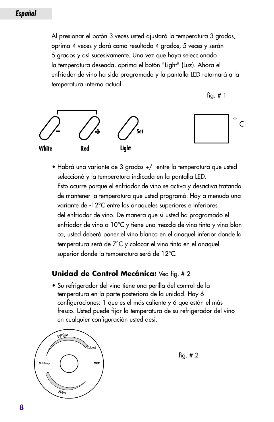 Español 8 | haier JC-82GB User Manual | Page 34 / 87