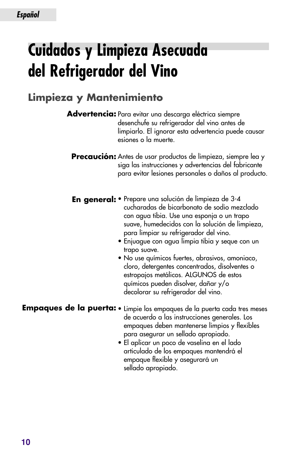 Limpieza y mantenimiento | haier JC-82GB User Manual | Page 36 / 87