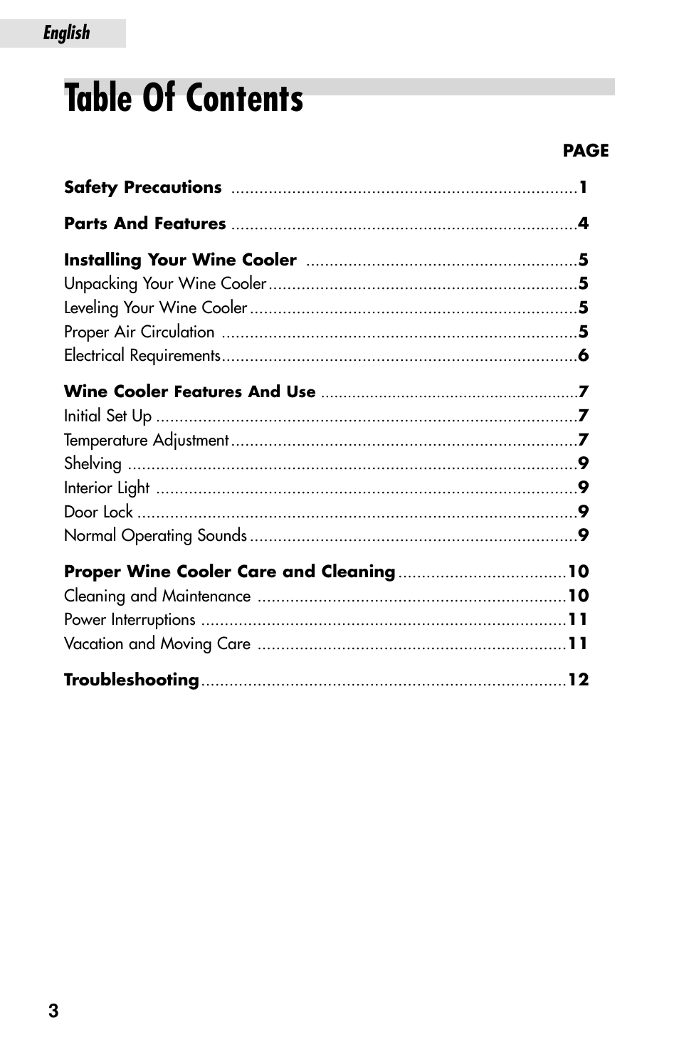 haier JC-82GB User Manual | Page 4 / 87