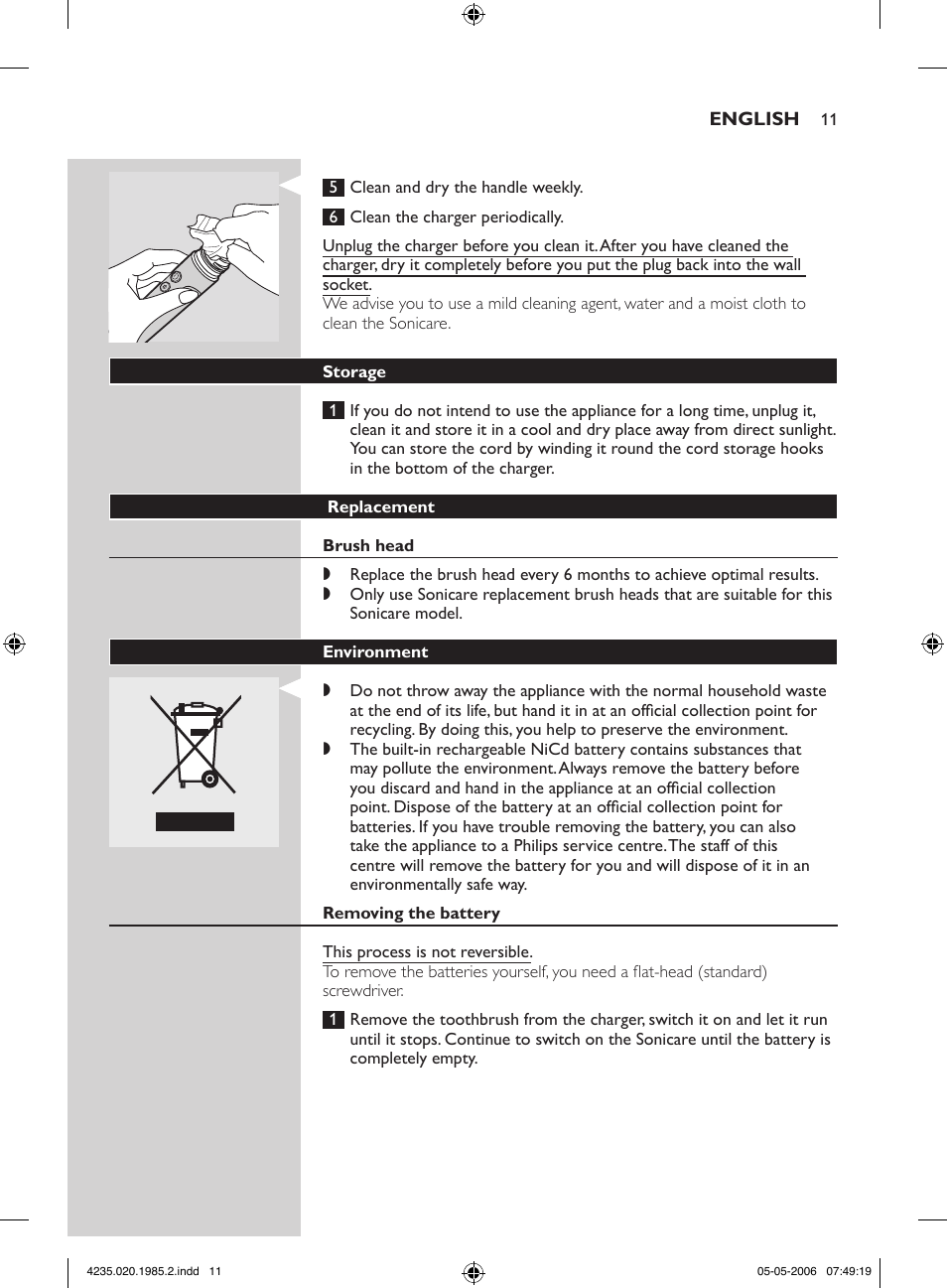 Philips HX 7351 User Manual | Page 11 / 92