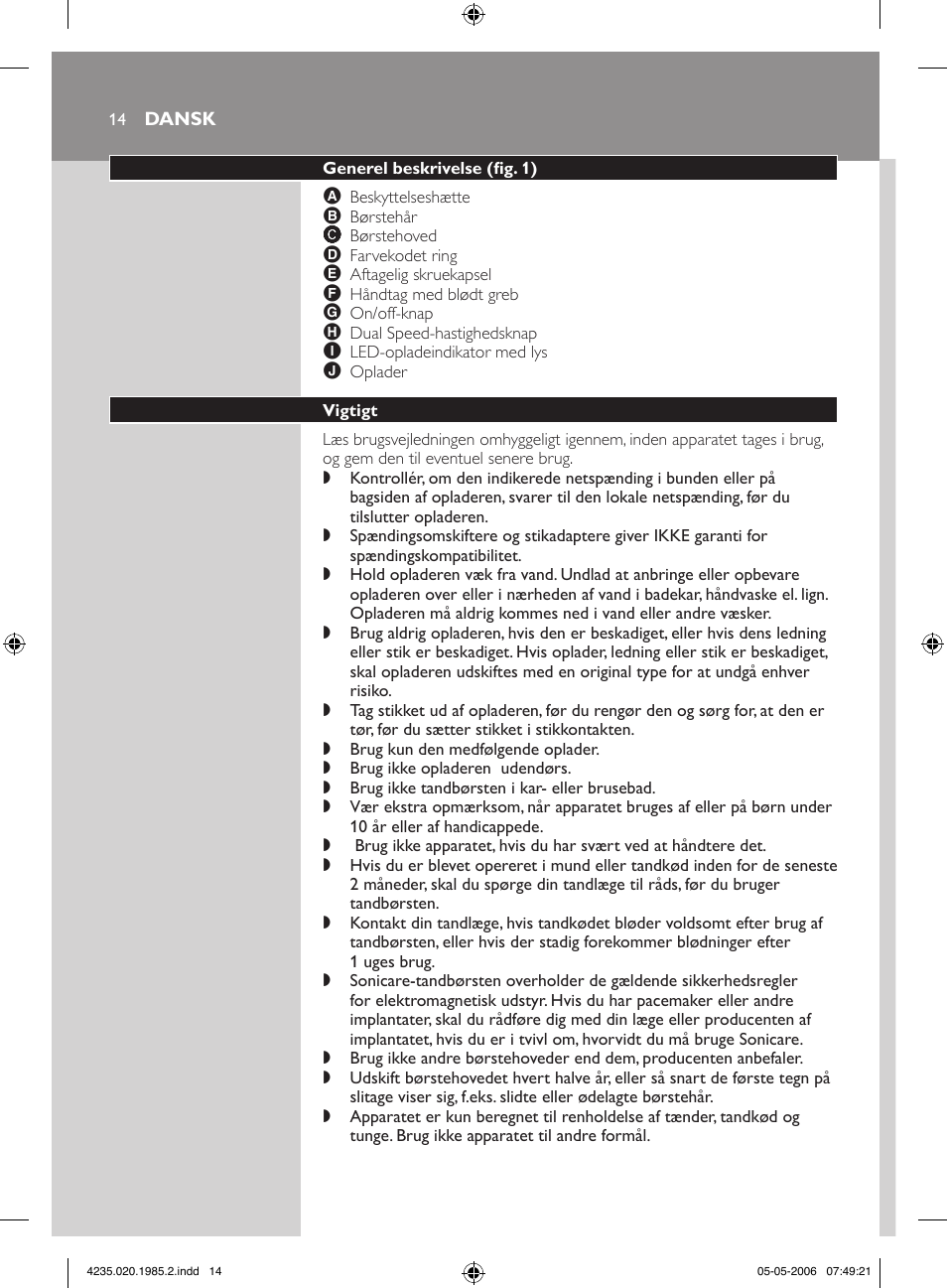 Philips HX 7351 User Manual | Page 14 / 92