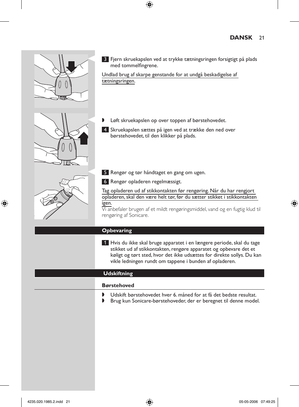 Philips HX 7351 User Manual | Page 21 / 92