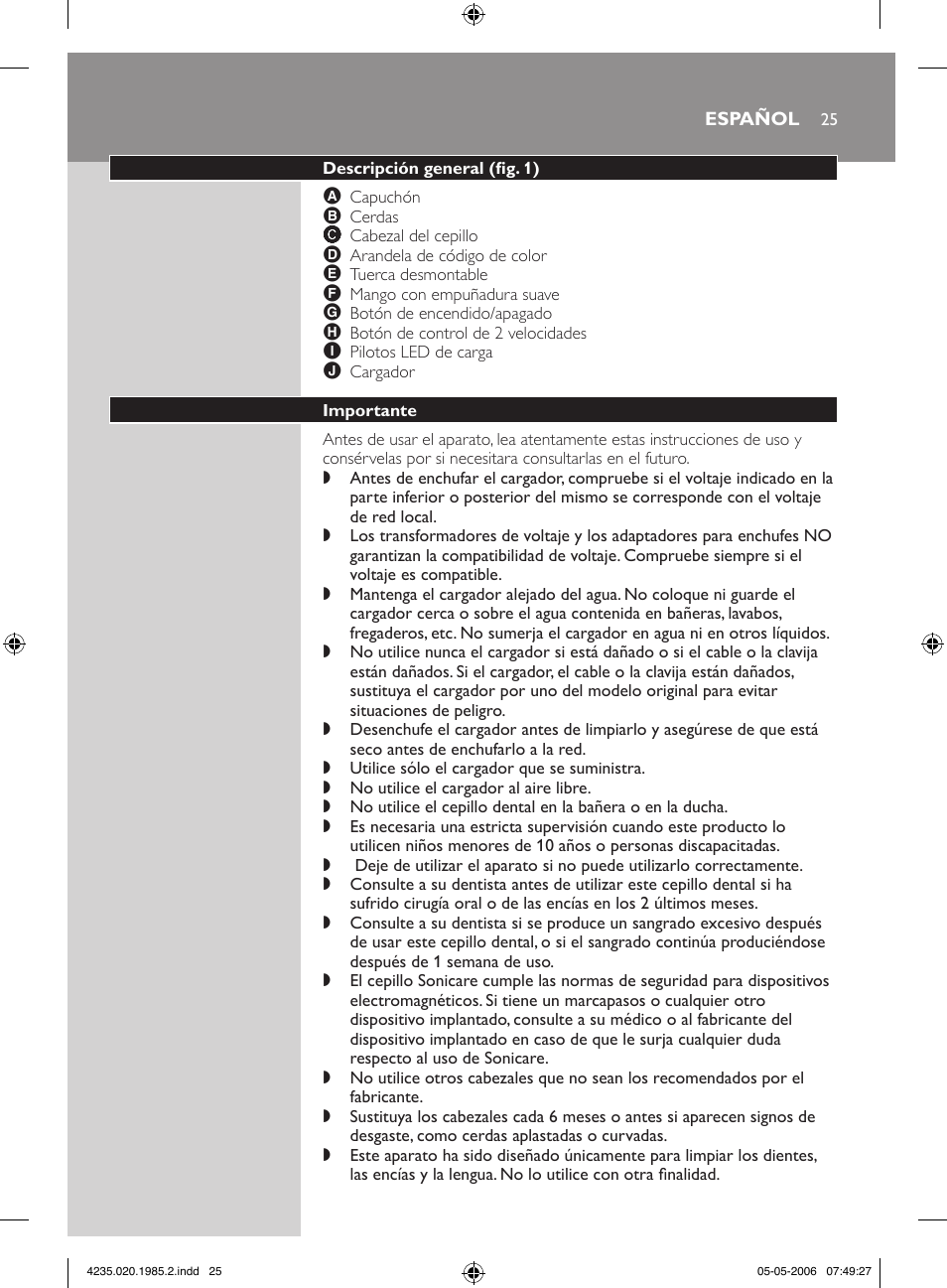 Philips HX 7351 User Manual | Page 25 / 92