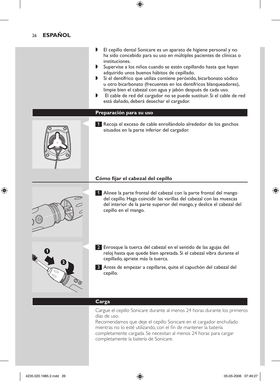 Philips HX 7351 User Manual | Page 26 / 92