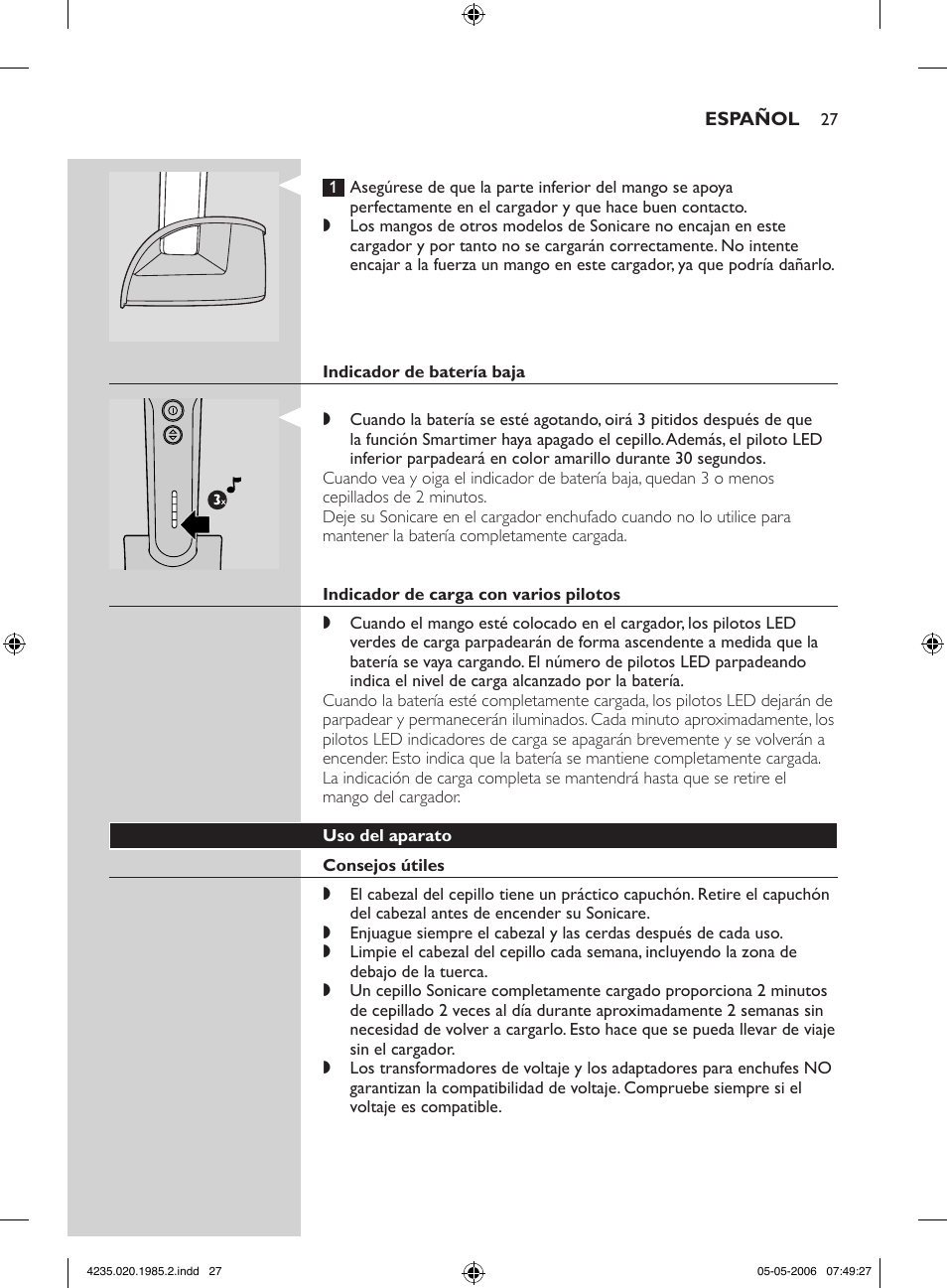 Philips HX 7351 User Manual | Page 27 / 92