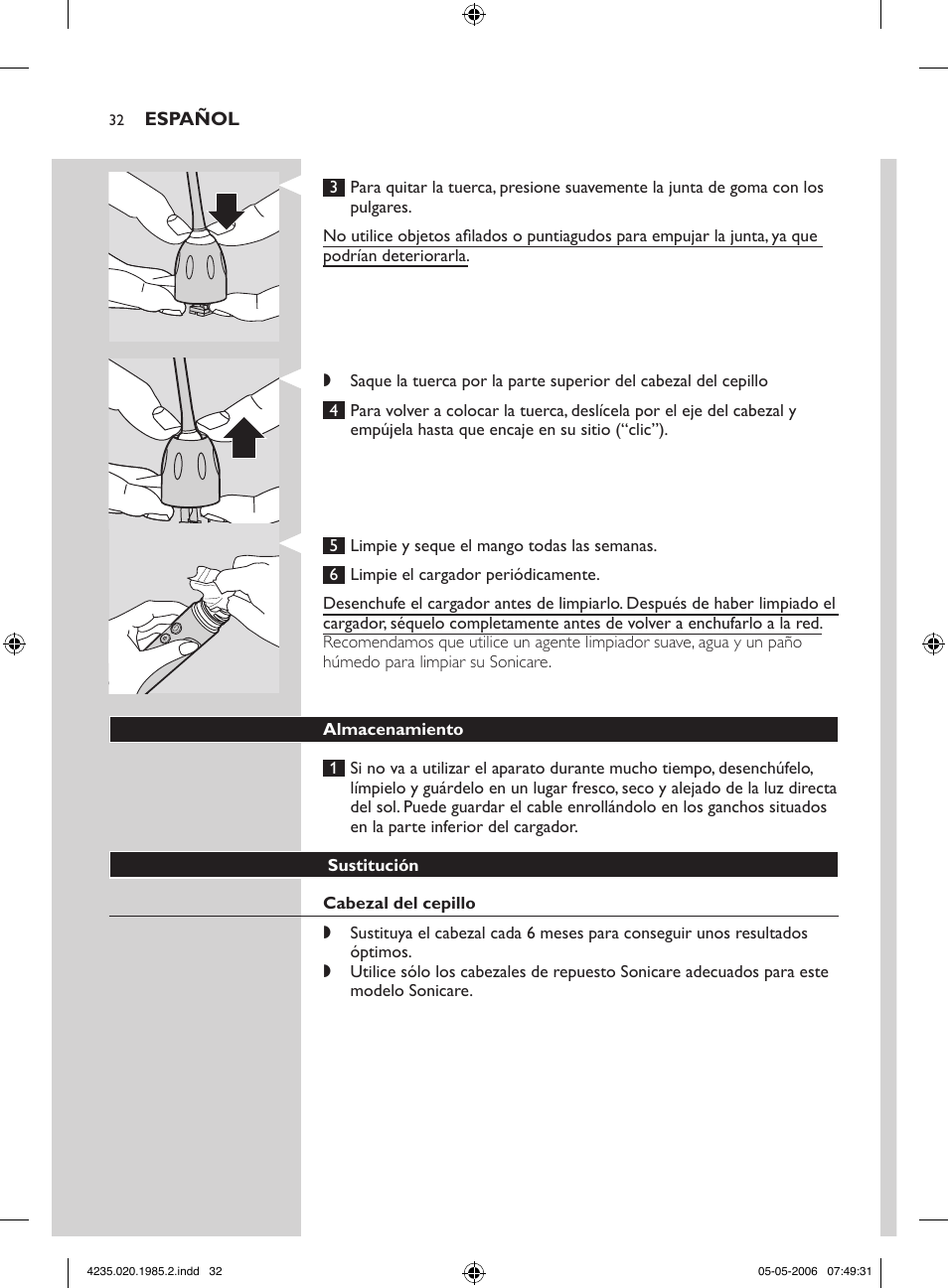 Philips HX 7351 User Manual | Page 32 / 92