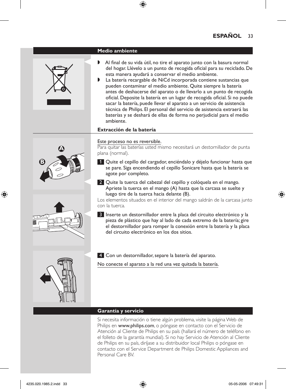 Philips HX 7351 User Manual | Page 33 / 92