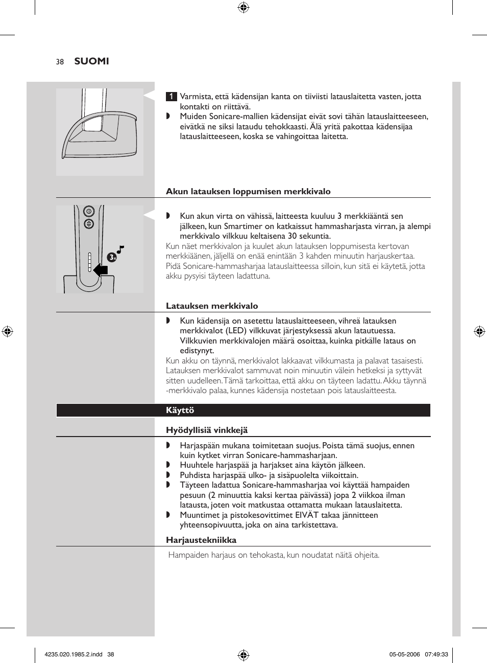 Philips HX 7351 User Manual | Page 38 / 92