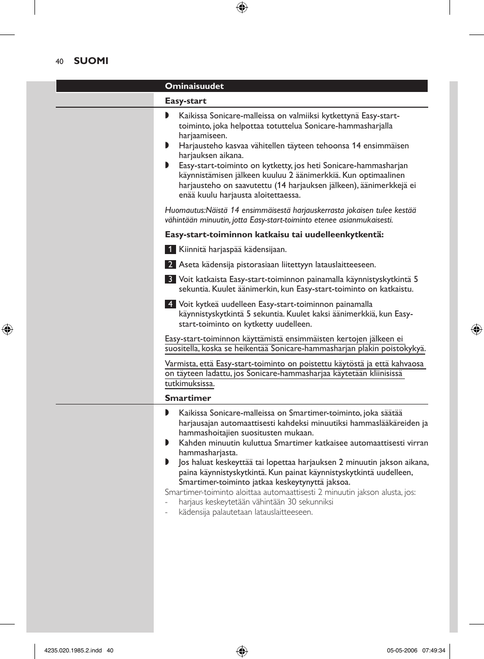 Philips HX 7351 User Manual | Page 40 / 92