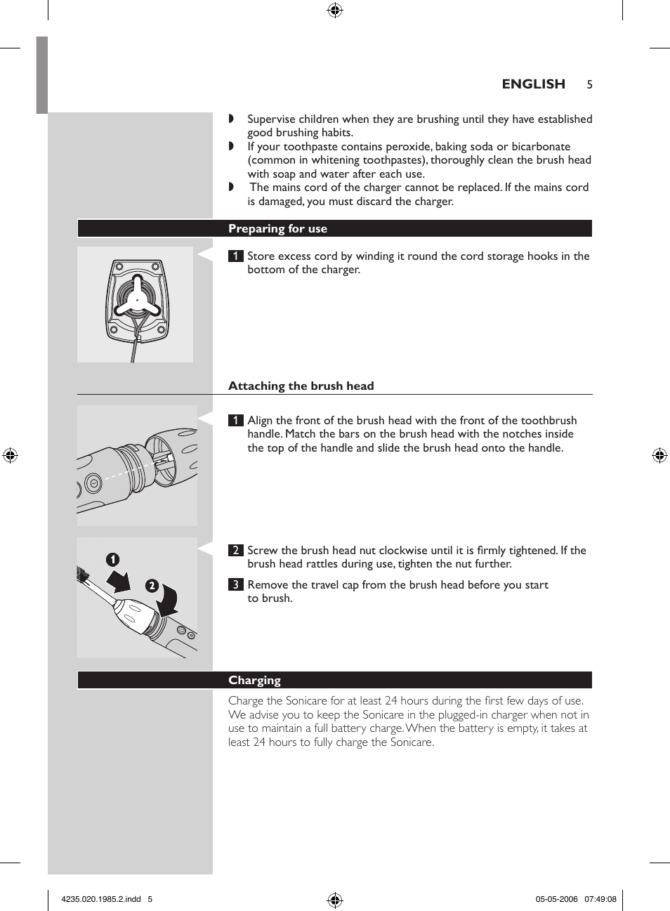 Philips HX 7351 User Manual | Page 5 / 92