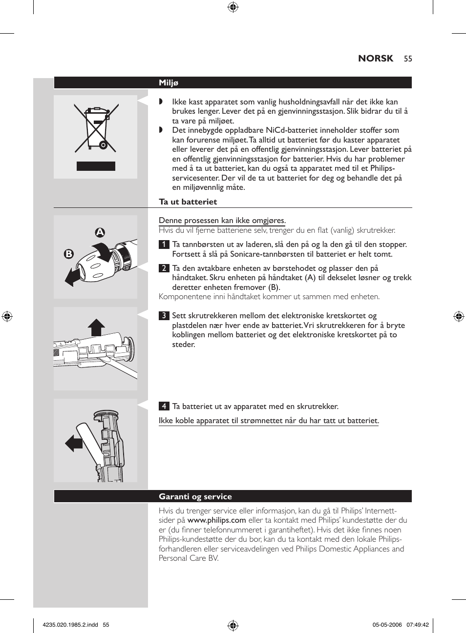 Philips HX 7351 User Manual | Page 55 / 92