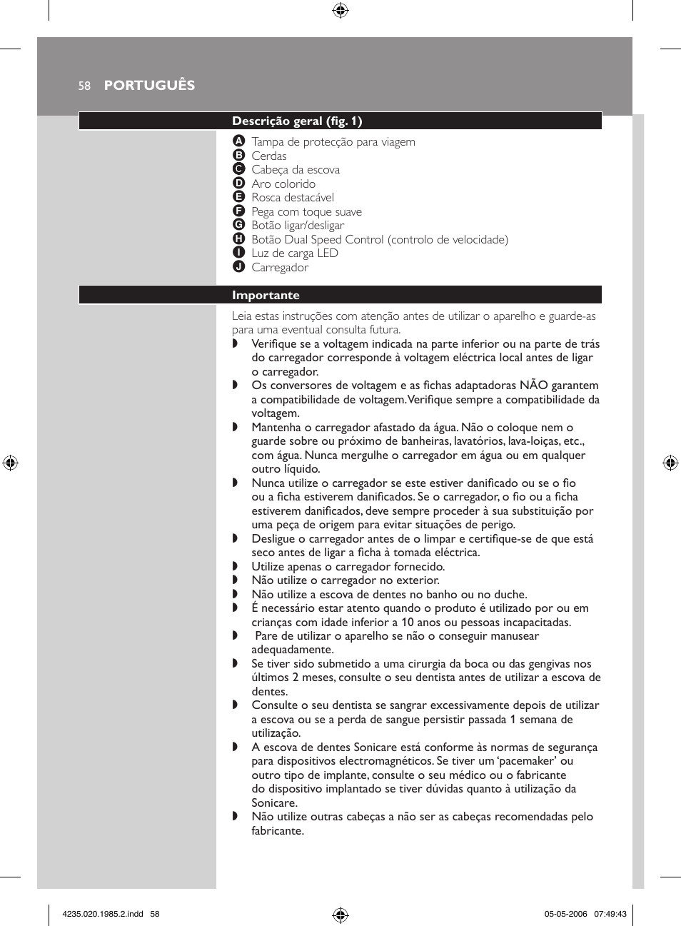 Philips HX 7351 User Manual | Page 58 / 92