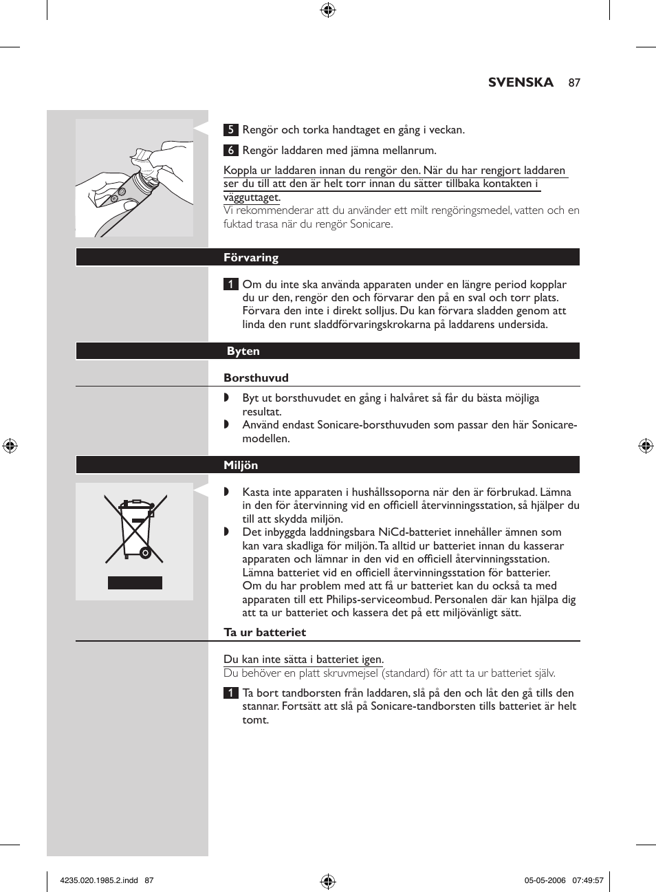 Philips HX 7351 User Manual | Page 87 / 92