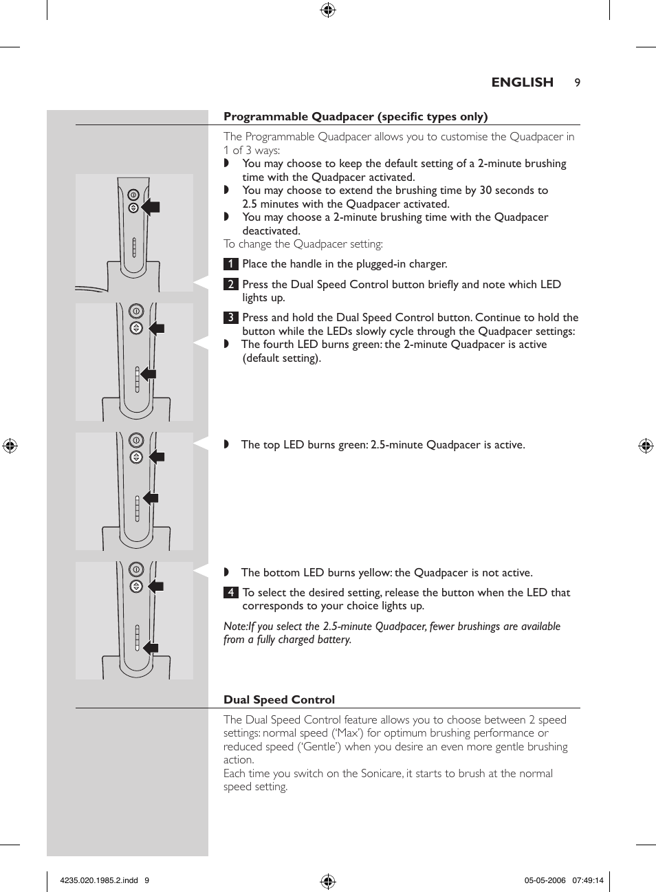 Philips HX 7351 User Manual | Page 9 / 92