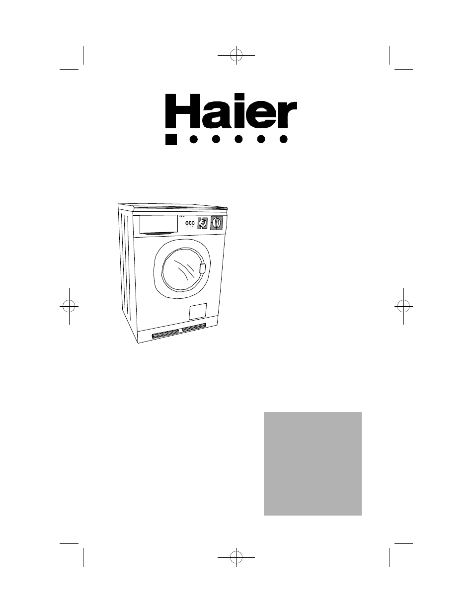 haier XQG50-11 User Manual | 29 pages