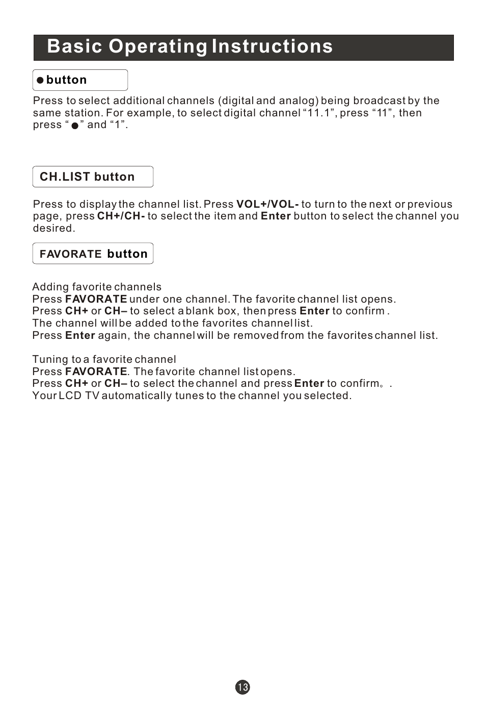 Т³гж 18, Basic operating instructions | haier K-Series HL22K1 User Manual | Page 18 / 49