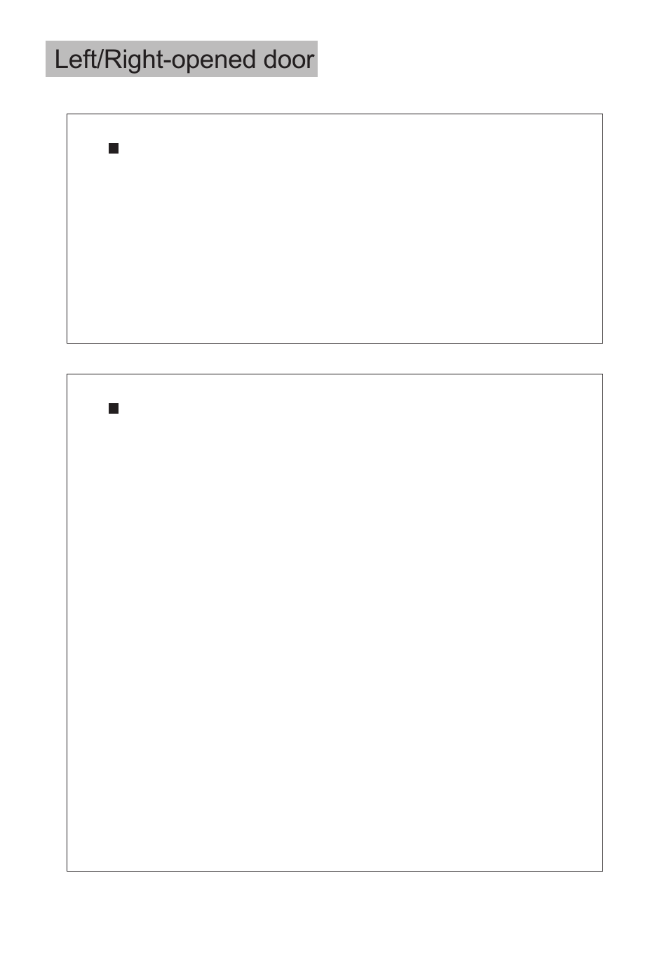 Left/right-opened door | haier HBF130 User Manual | Page 8 / 11