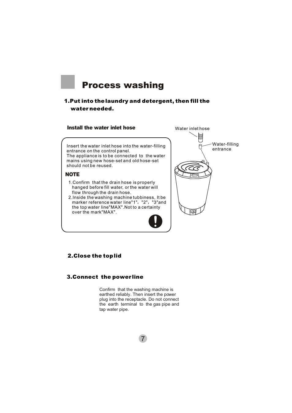 Process washing | haier HWM15-0501 User Manual | Page 9 / 12