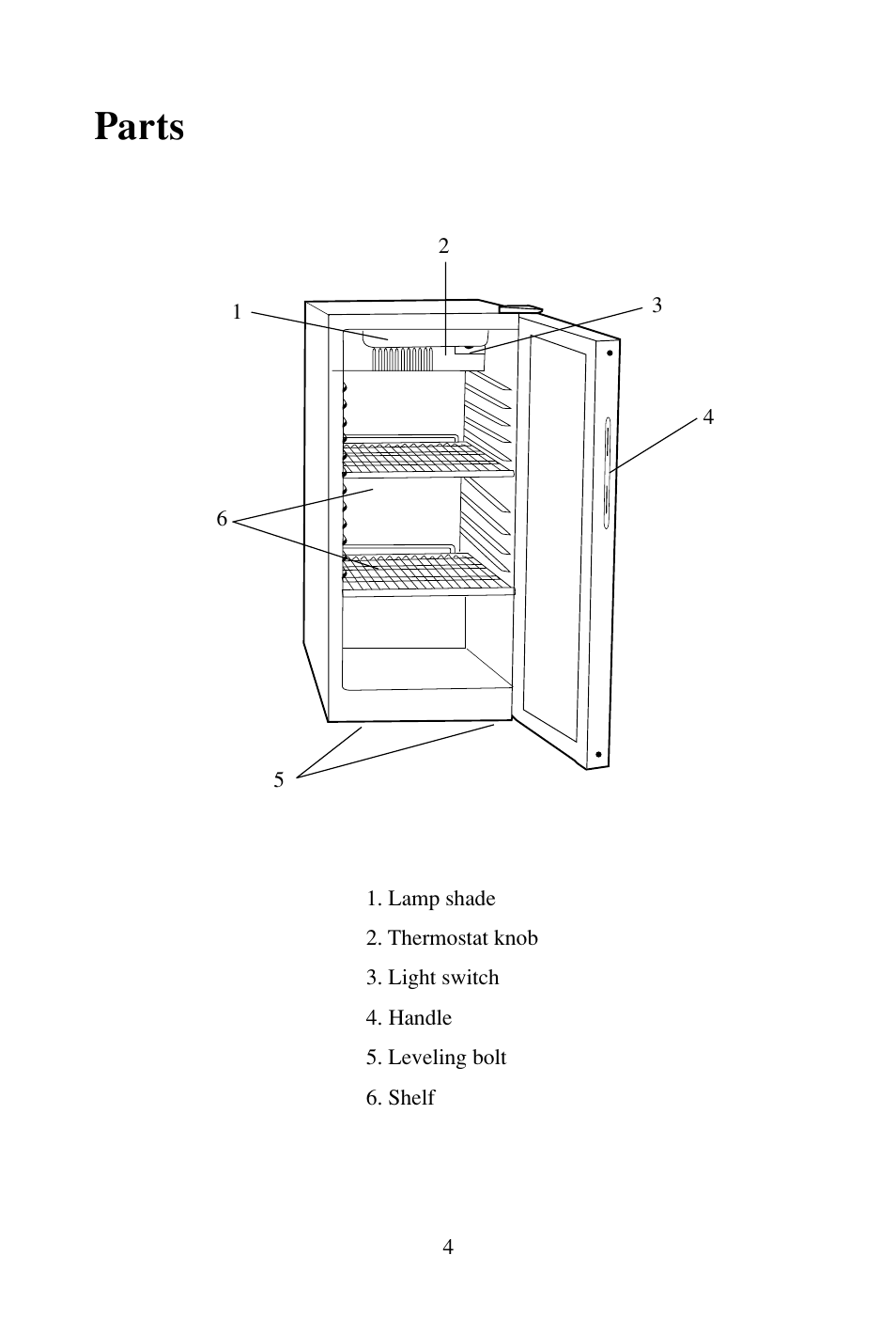 Parts | haier BC-80E User Manual | Page 5 / 15