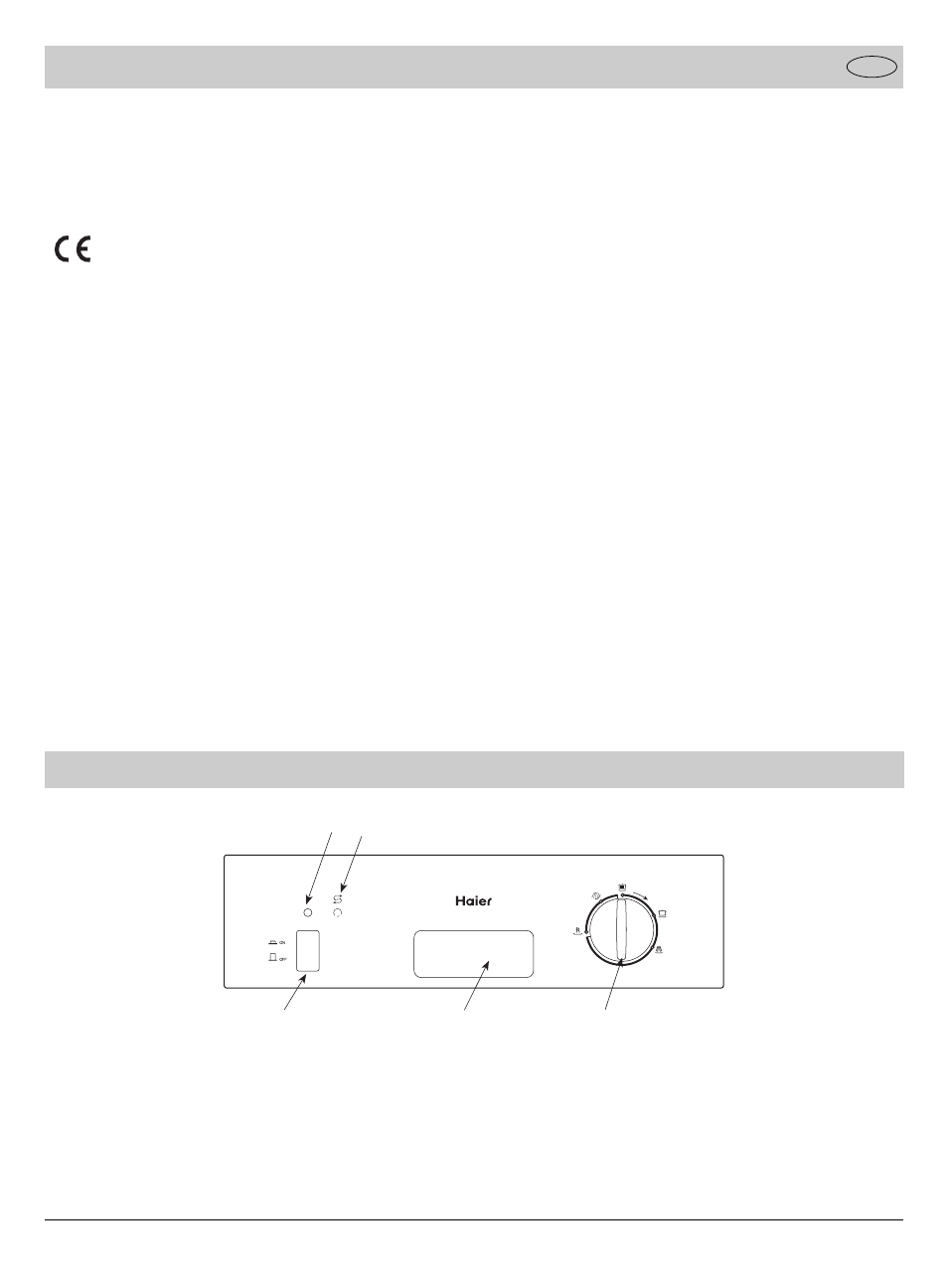 Gros plan (bandeau de commandes) | haier DW9-AFMS User Manual | Page 22 / 72