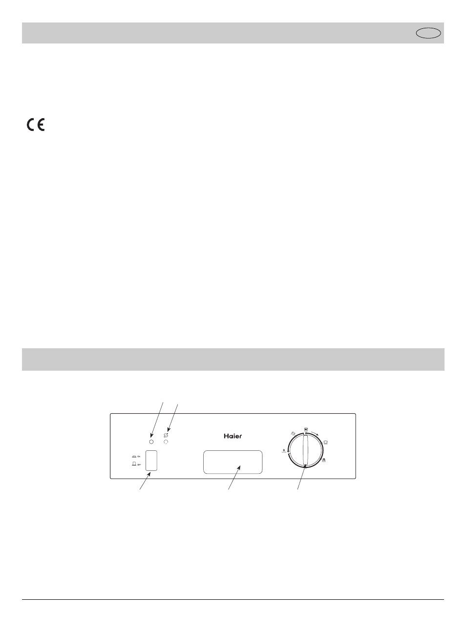 Primer plano (panel de control) | haier DW9-AFMS User Manual | Page 42 / 72
