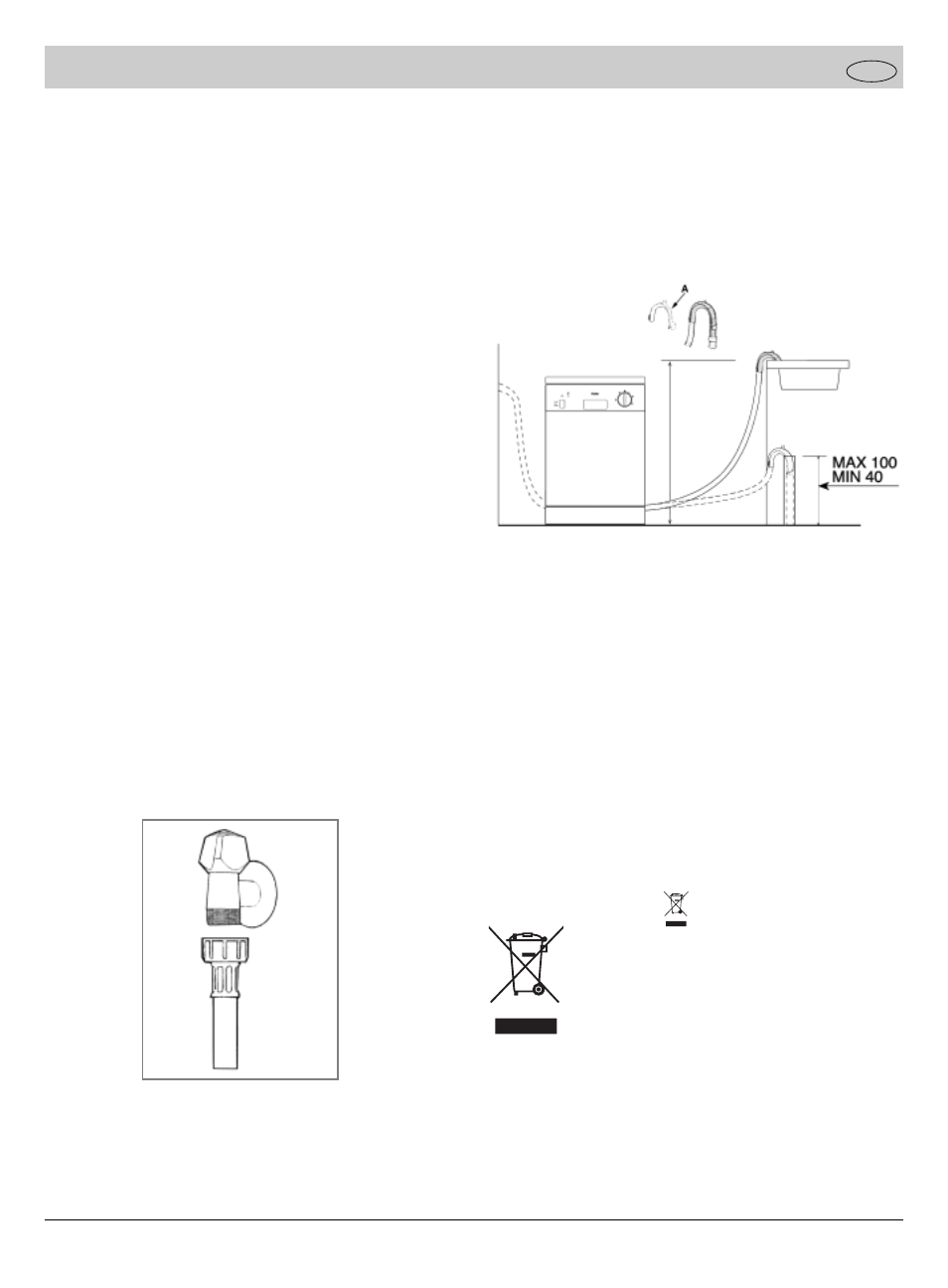 Installatie | haier DW9-AFMS User Manual | Page 71 / 72