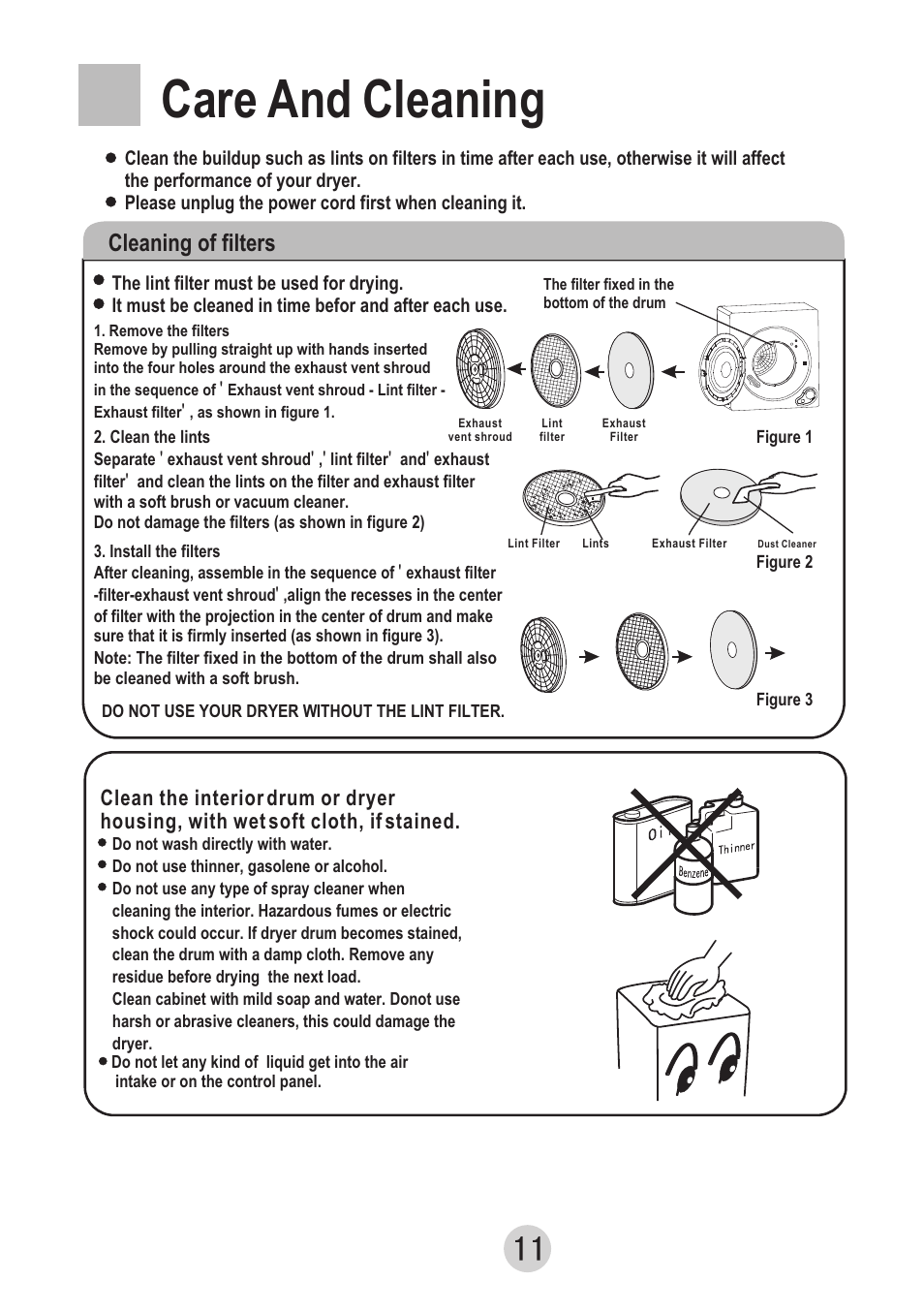 Т³гж 13, Care and cleaning, Cleaning of filters | haier GDZ607VA User Manual | Page 13 / 16