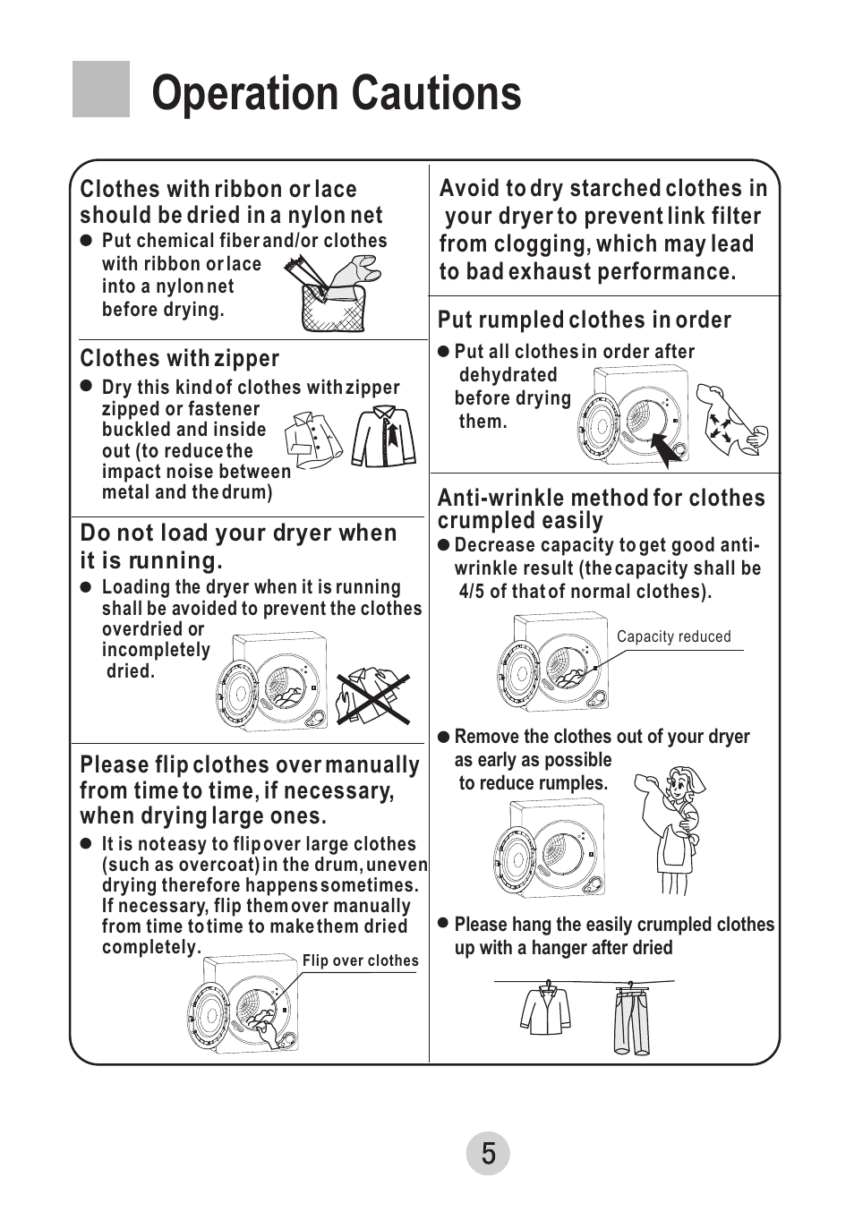 Т³гж 7, Operation cautions | haier GDZ607VA User Manual | Page 7 / 16