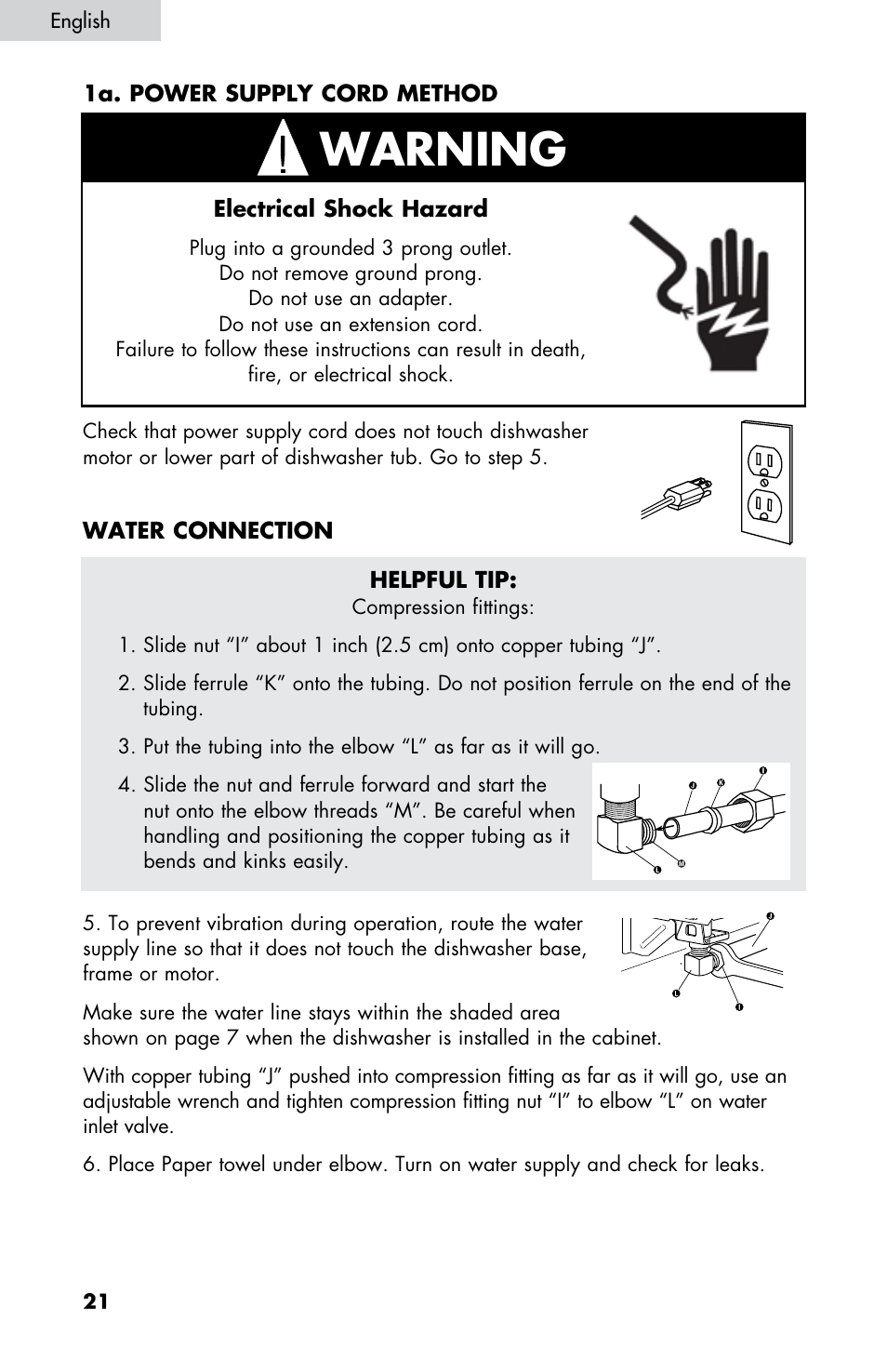 Warning | haier DW-7777-01 User Manual | Page 22 / 84