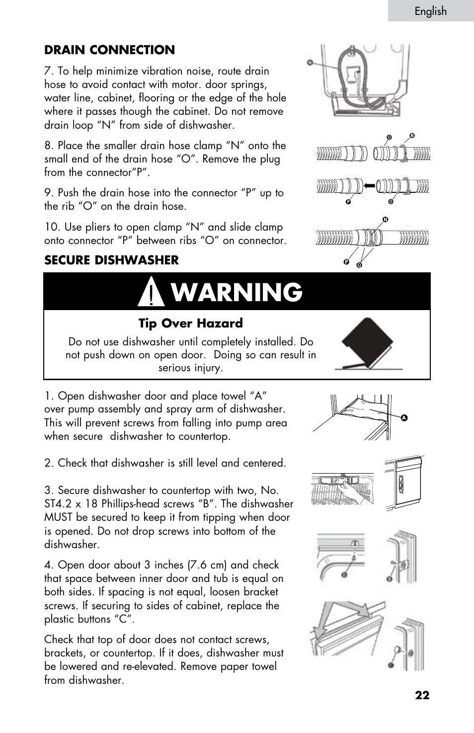 Warning | haier DW-7777-01 User Manual | Page 23 / 84