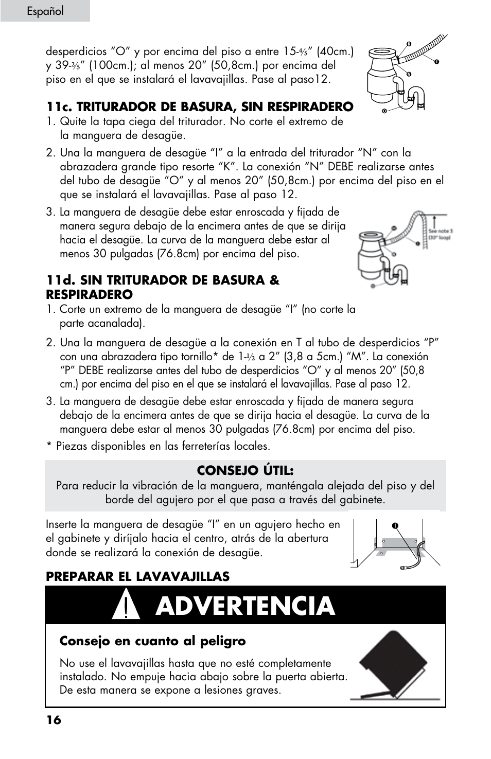 Advertencia | haier DW-7777-01 User Manual | Page 44 / 84