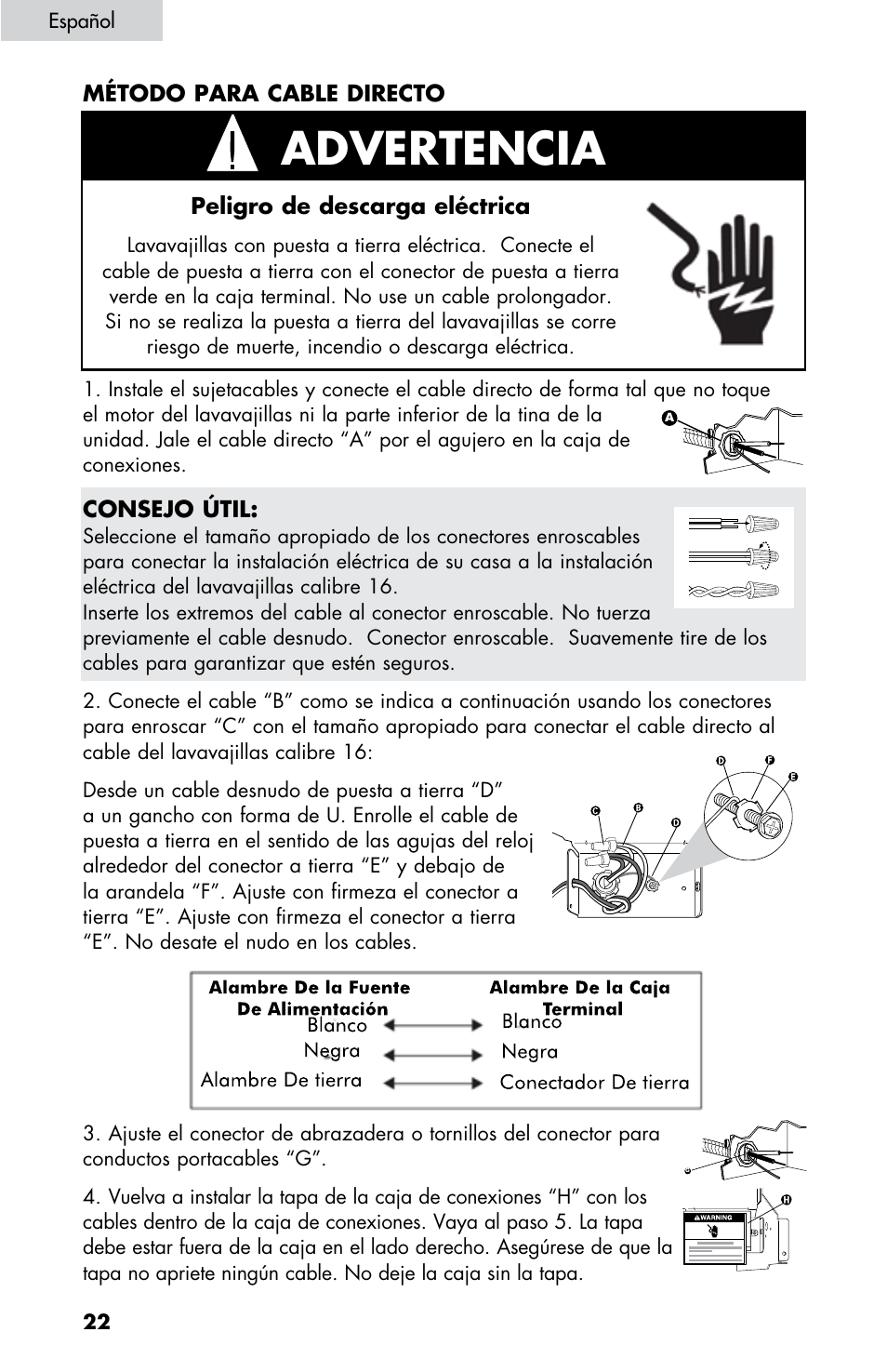 Advertencia | haier DW-7777-01 User Manual | Page 50 / 84