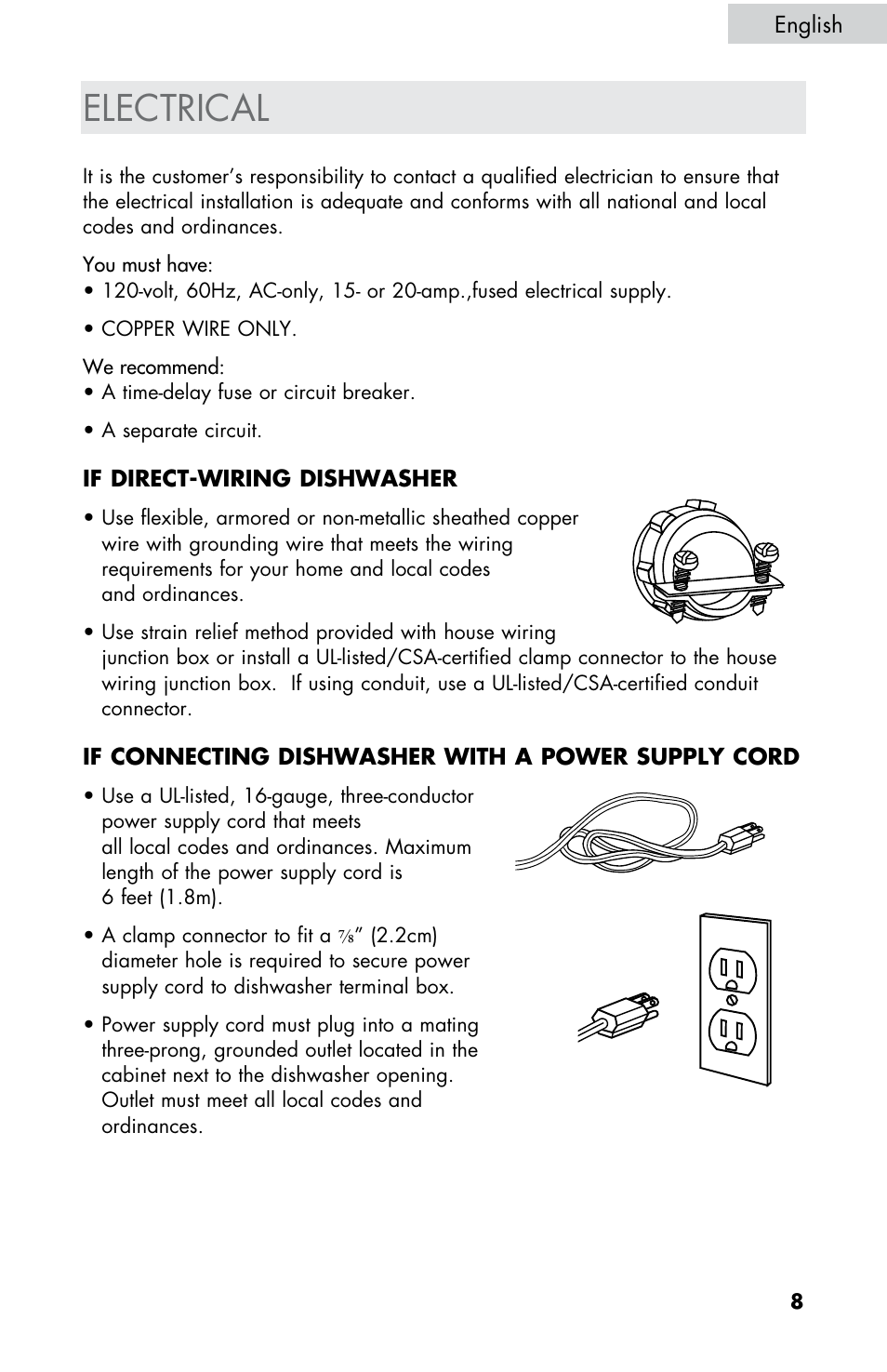 Electrical | haier DW-7777-01 User Manual | Page 9 / 84