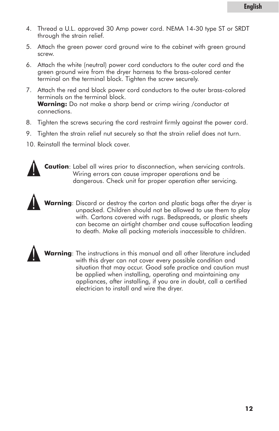 haier GDE700AW User Manual | Page 13 / 25