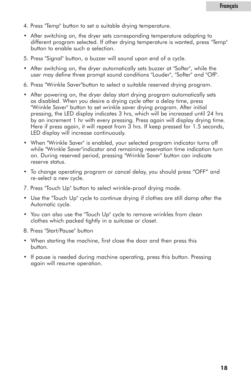 haier GDE700AW User Manual | Page 19 / 25