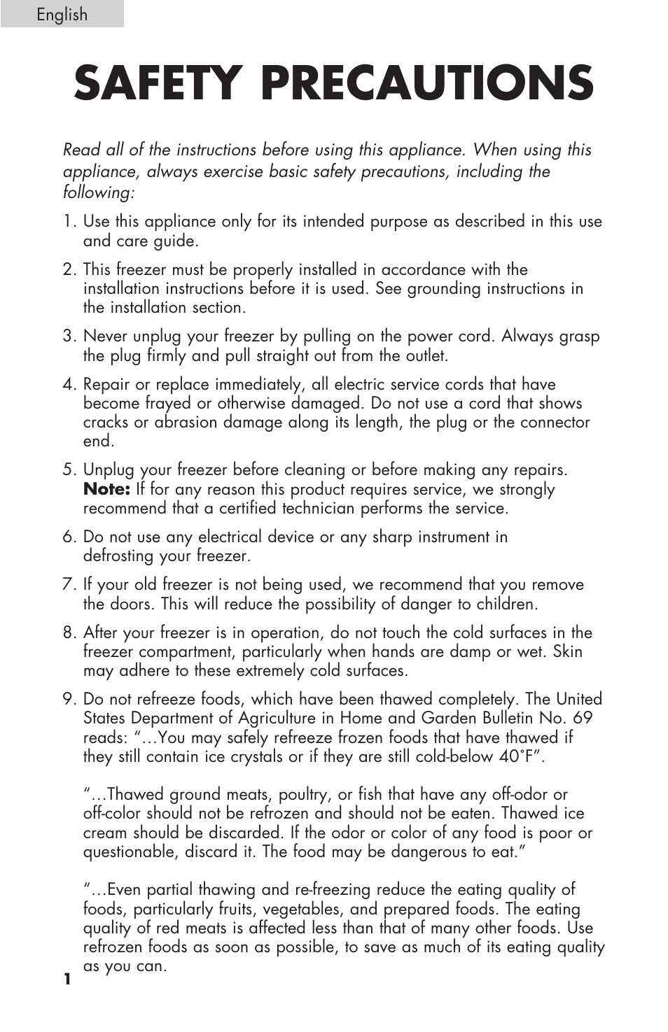 Safety precautions | haier C SERIES ESCM050EC User Manual | Page 2 / 44