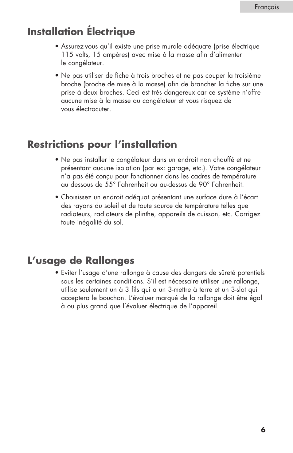 Installation électrique | haier C SERIES ESCM050EC User Manual | Page 21 / 44