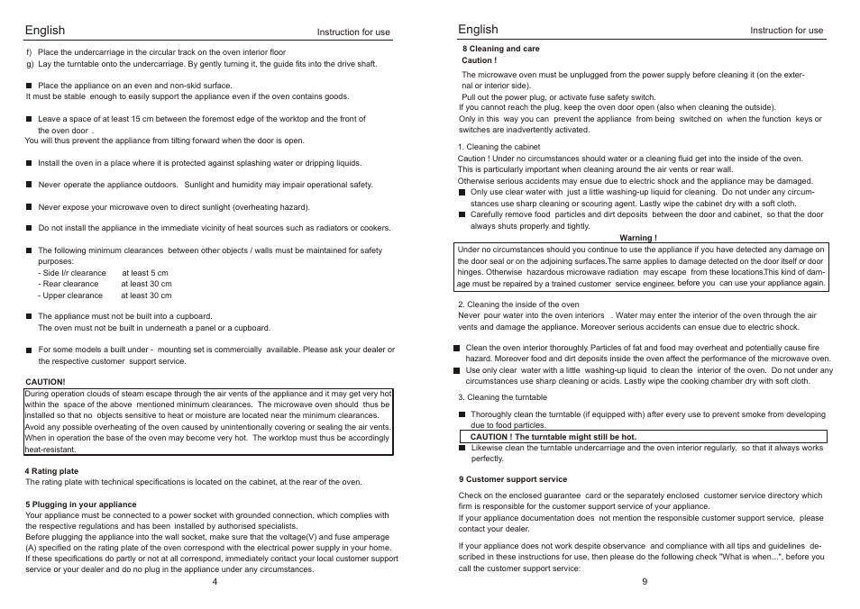 English | haier HMW24AEDSS User Manual | Page 6 / 8