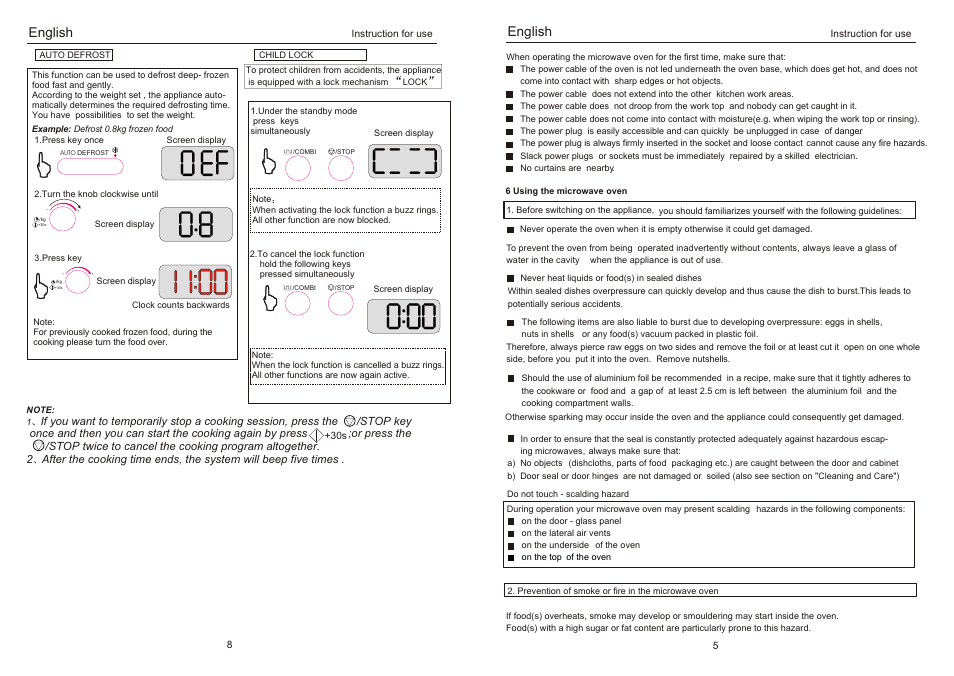 English | haier HMW24AEDSS User Manual | Page 7 / 8