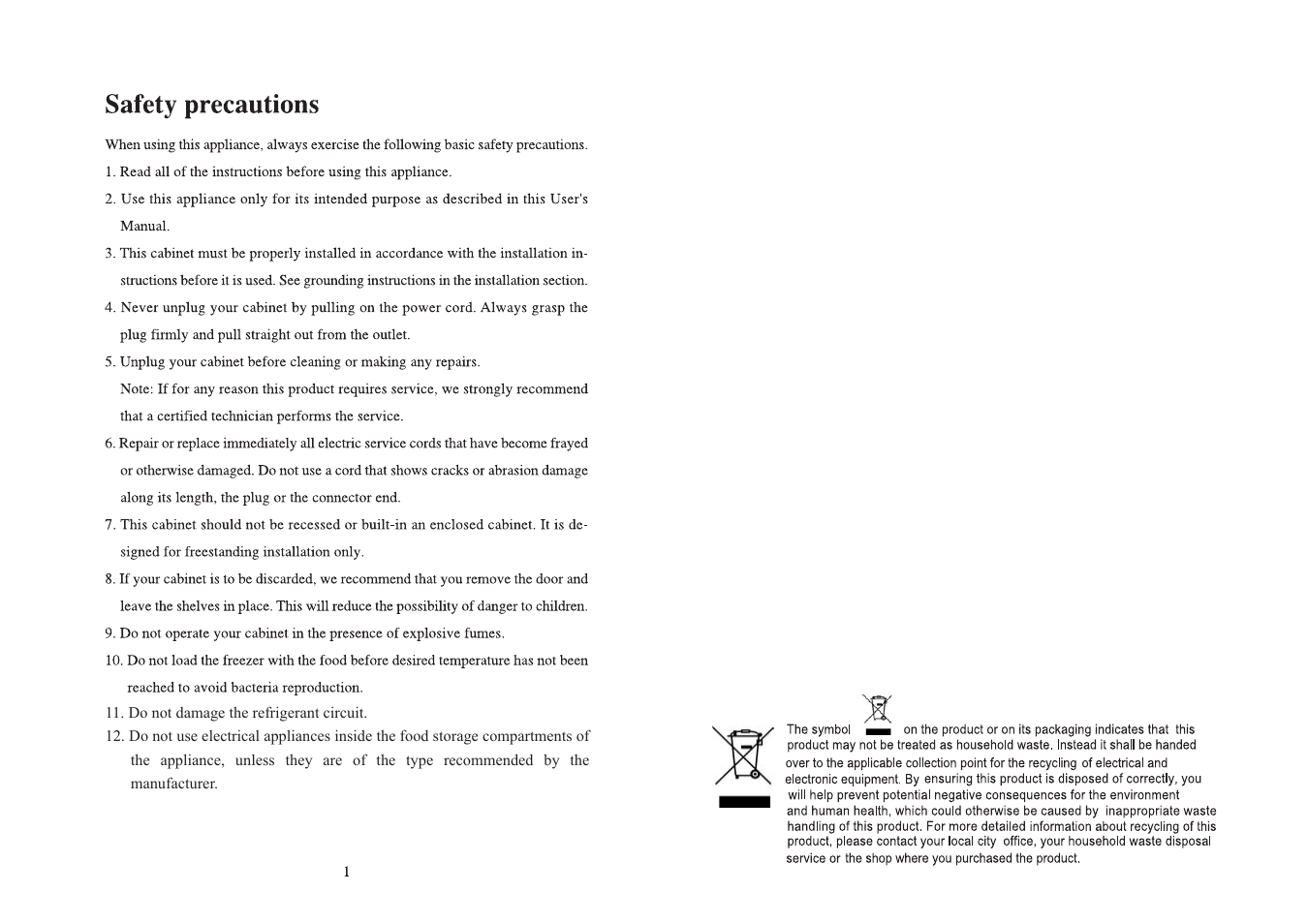 haier BC-110H User Manual | Page 2 / 8