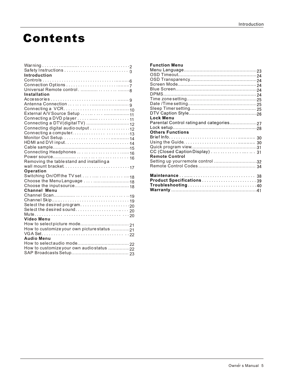 haier HL32R User Manual | Page 5 / 42