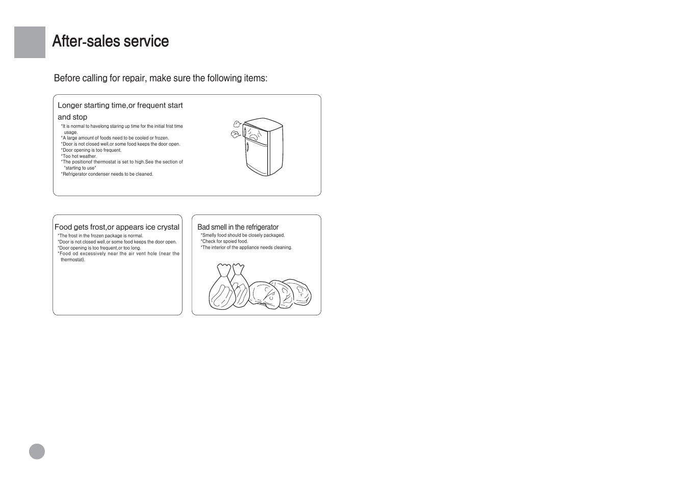 After-sales service | haier HRF-588FA User Manual | Page 12 / 12