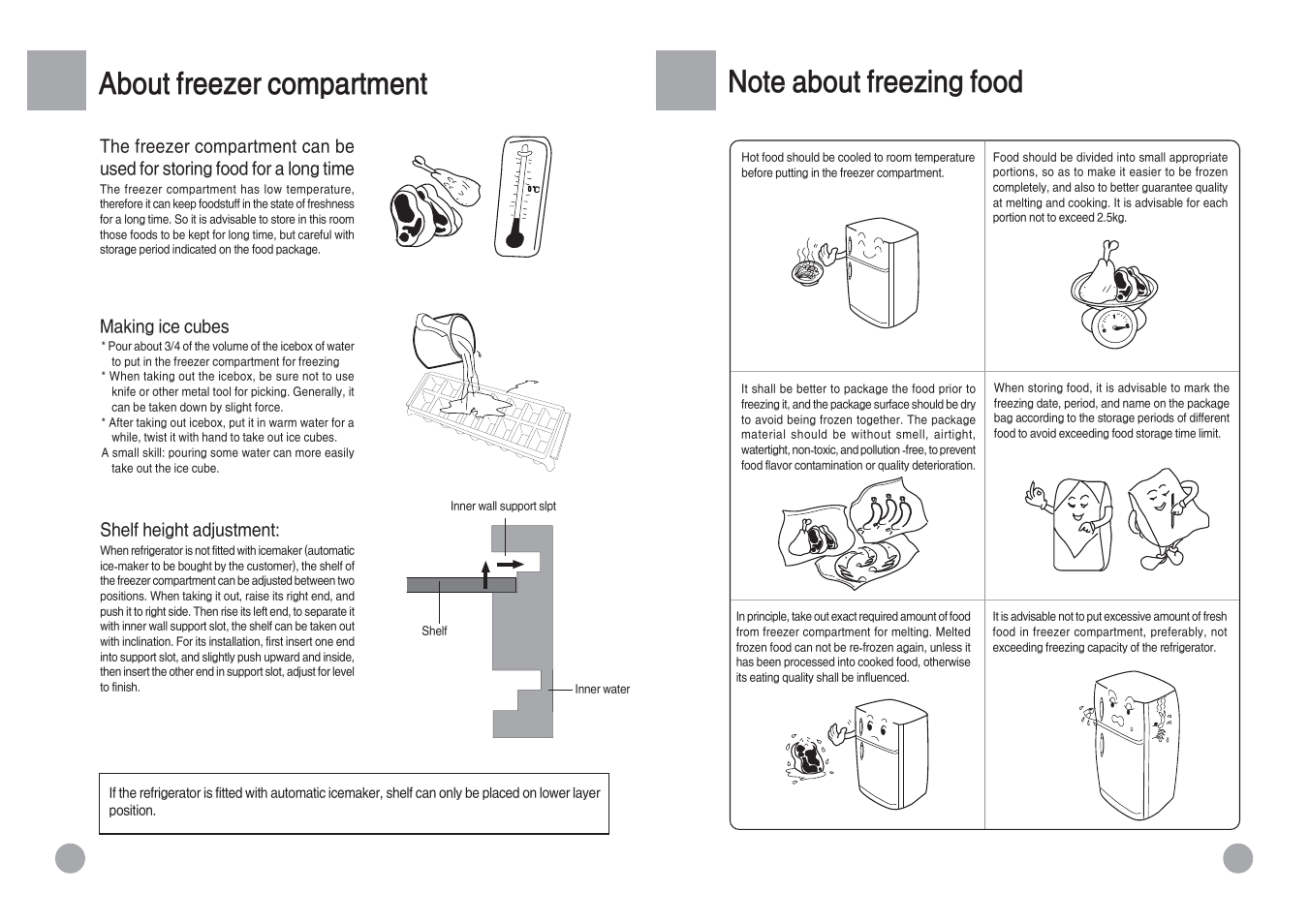 About freezer compartment | haier HRF-588FA User Manual | Page 8 / 12