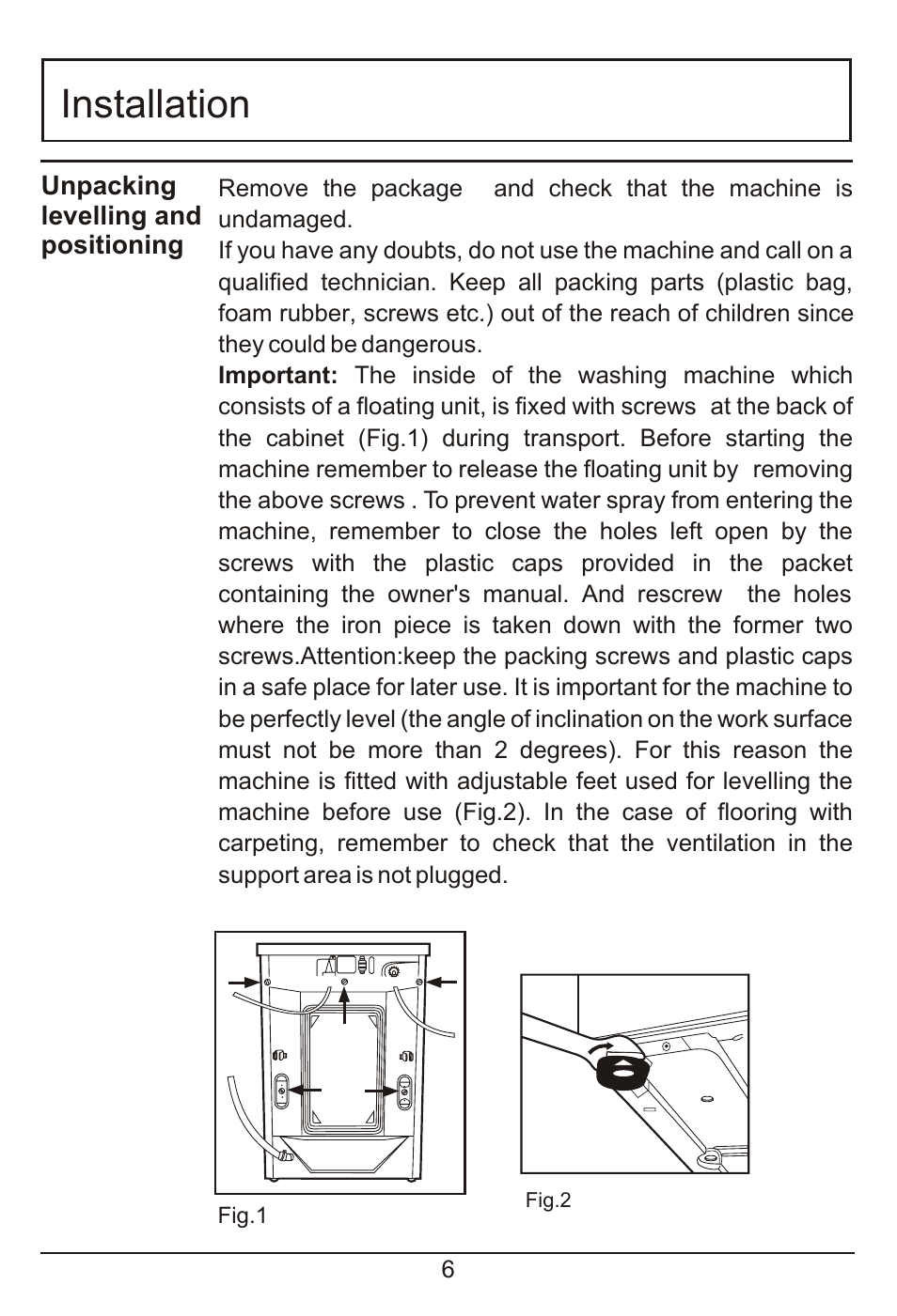 Installation | haier HM600TX User Manual | Page 7 / 24