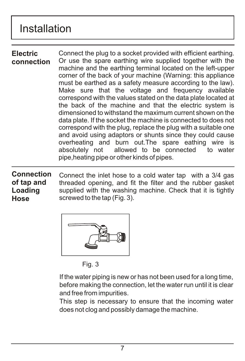 Installation | haier HM600TX User Manual | Page 8 / 24