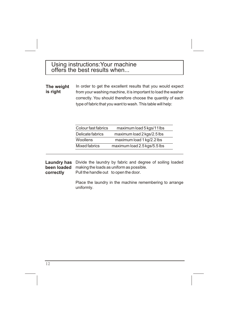 haier WNA600T User Manual | Page 12 / 22