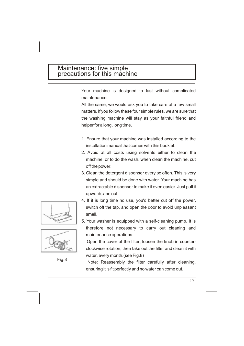 haier WNA600T User Manual | Page 17 / 22