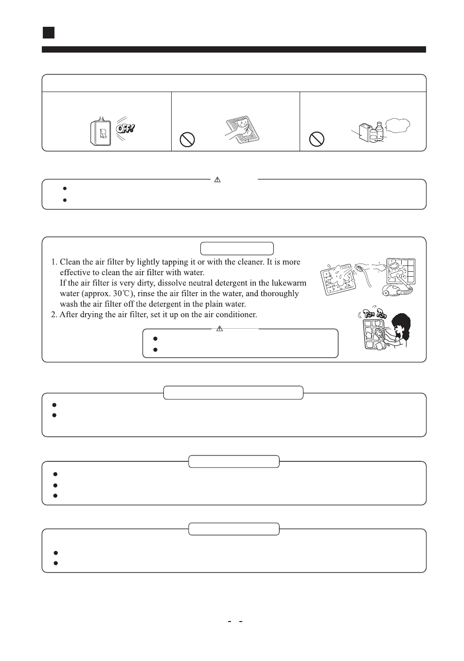 Care and maintenance, Points to observe | haier AD42NAMBEA User Manual | Page 10 / 20