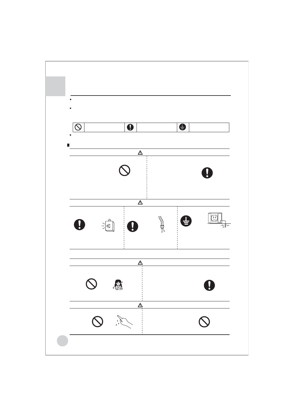 Safety precautions | haier AE122BCAAA (H2EM-18H03) User Manual | Page 5 / 27